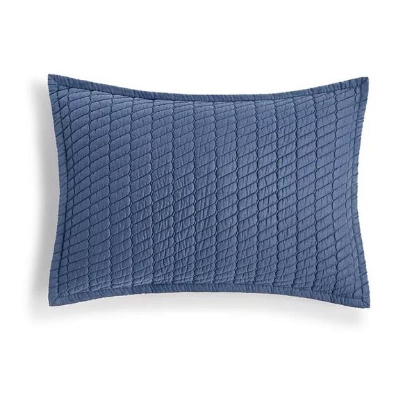 OAKE Voile Sham, Deep Blue, King - Picture 1 of 1